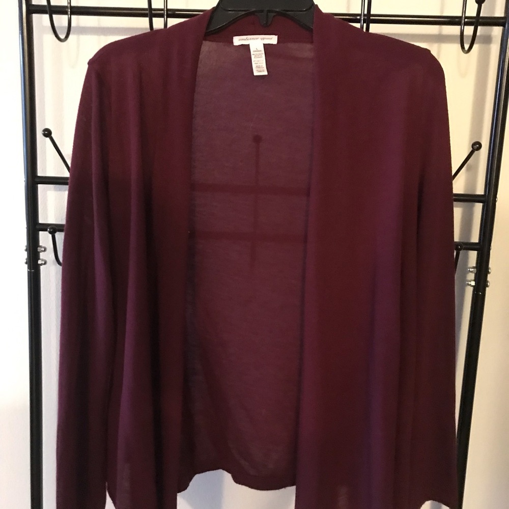 Maroon cardigan